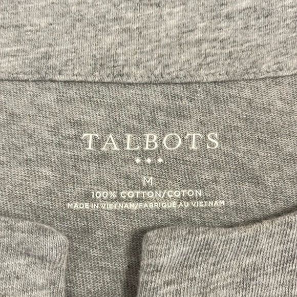 Talbots woman’s soft grey top - Picture 2 of 6